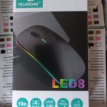 mouse inalambrico con bateria recargable led8