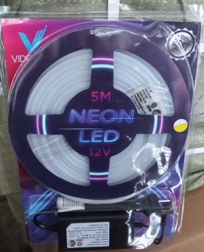 luz de neon blanco calido con fuente codigo 2888