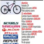bicicleta rydetech 400 aluminio 21 velocidades