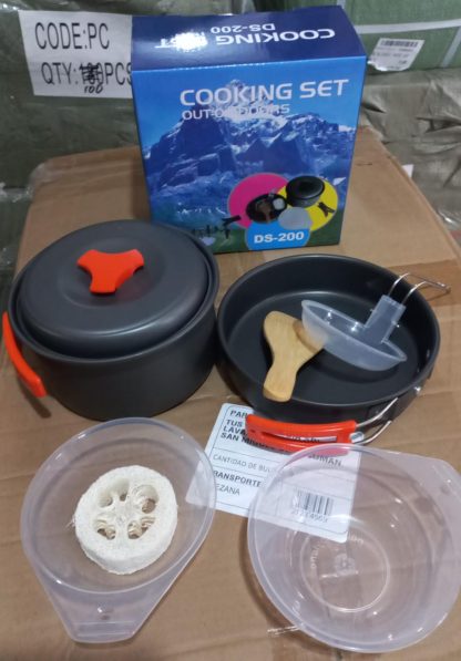 juego de ollas ultraligero de camping ds-200