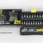 kit de herramientas stardom 46 piezas tubo sd1046