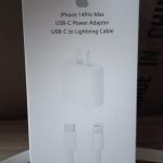 cargador para iphone con logo tipo cabezal mas cable tipo c a lithing