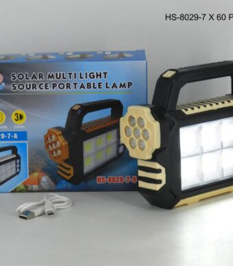 linterna solar hs-8029 recargable