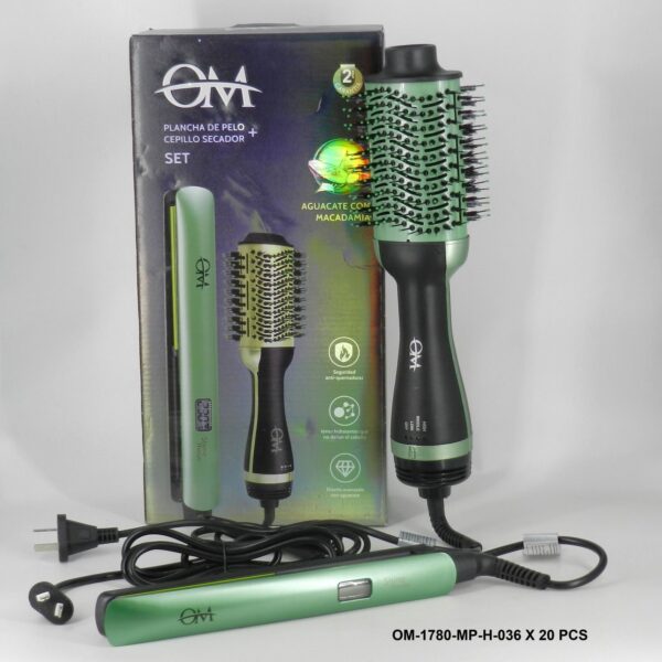 SET PEINE SECADOR + PLANCHITA OM