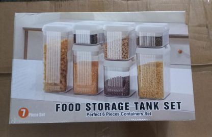 Organizador De Alimentos Frascos Contenedores X 7 Piezas 7a-01