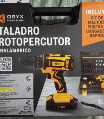 taladro rotopercutor inalambrico oryx el669