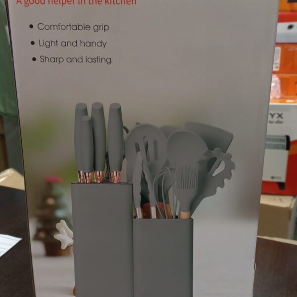 kit 19 utensillos de cocina s-1161 silicona