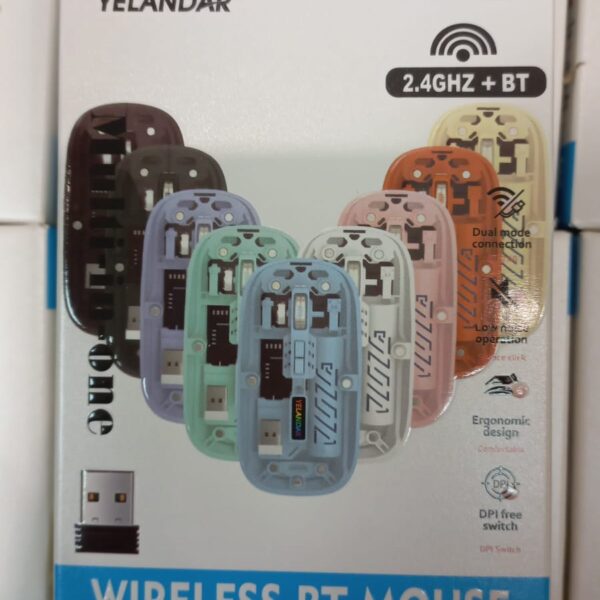 mouse inalambrico + bluethoot yeelander ma200