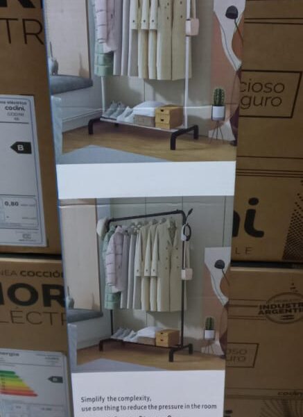 perchero  organizador ropa modelo 9128