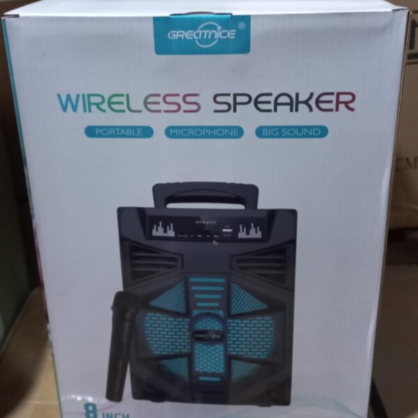 parlante gts-2137 8" con microfono