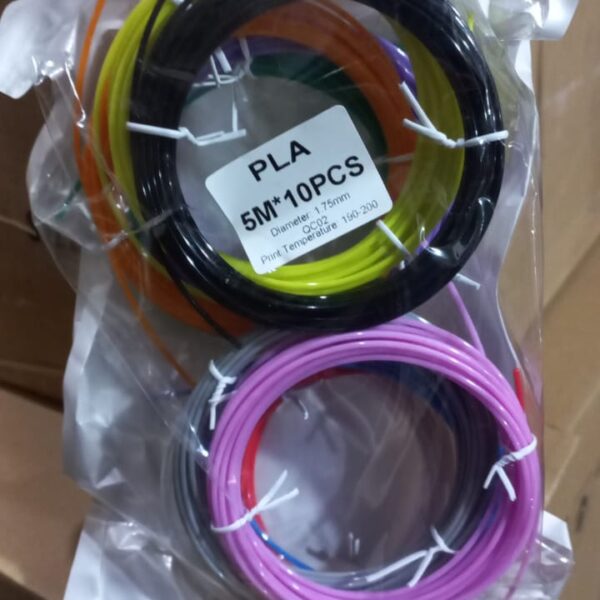 repuesto para lapiz 3d 10 rollos distintos colores 5 m cada uno filamento