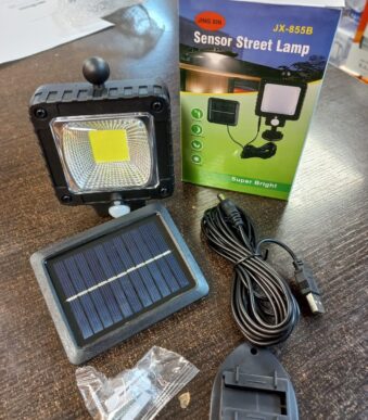 Panel Reflector Led Con Panel Solar Sensor Movimiento Jx-855