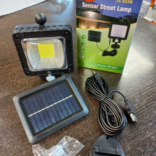 Panel Reflector Led Con Panel Solar Sensor Movimiento Jx-855