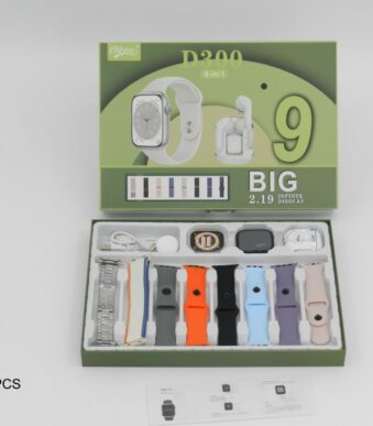 Reloj inteligente 8 mallas con auricular d300