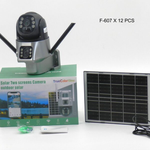 camara ip con panel solar f-607