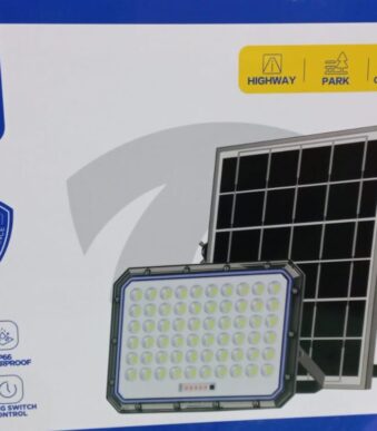 reflector de exterior con panel solar 100w