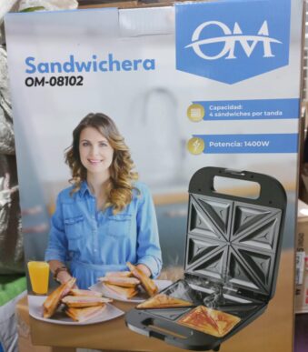 sandwichera om para 4 sandwich modelo 08102