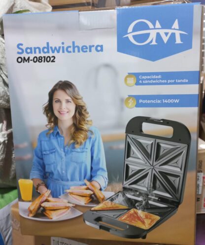 sandwichera om para 4 sandwich modelo 08102