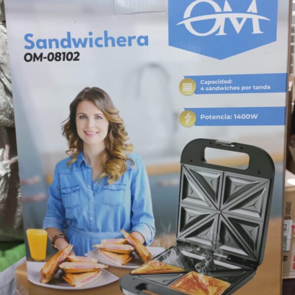 sandwichera om para 4 sandwich modelo 08102