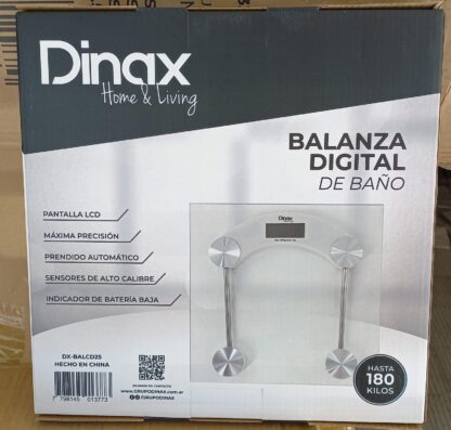 BALANZA PERSONAL CUADRADA 180KG DINAX