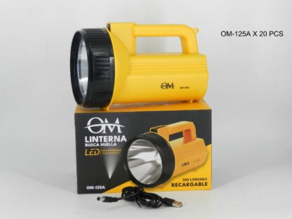 linterna om buscahuellas grande bateria