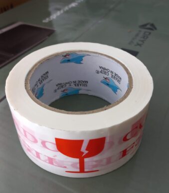 cinta de embalar "fragil" rollo por 80 m