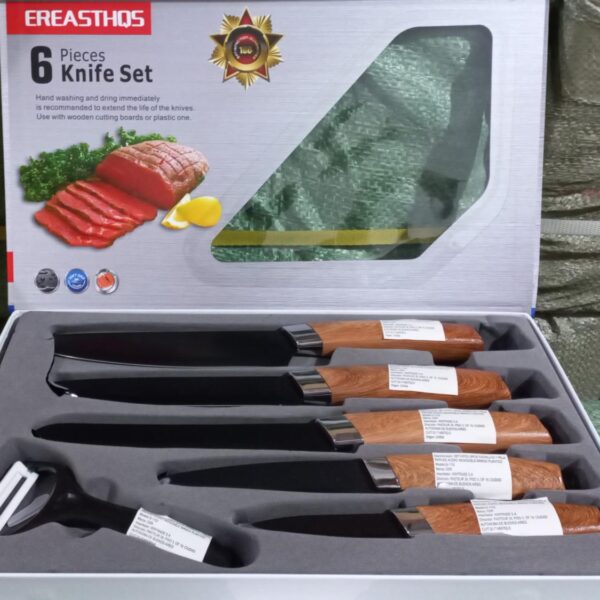 set de 5 cuchillos mas pelapapa codigo s-1152