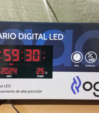 RELOJ DIGITAL LED CARTEL CON CALENDARIO jh-3615