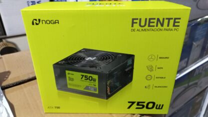 Fuente Alimentación Para Pc Rgb Power Atx 750w 220v Leds Rgb noga
