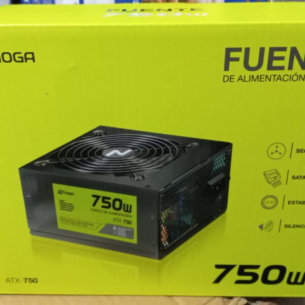 Fuente Alimentación Para Pc Rgb Power Atx 750w 220v Leds Rgb noga