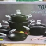 set de 4 ollas grandes con tapa mas 1 sarten mas accesorios (ver video)