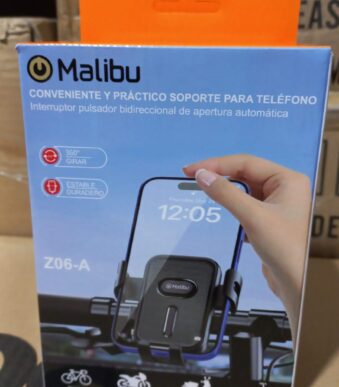 SOPORTE MALIBU MANUBRIO BICI/MOTO Z06-A