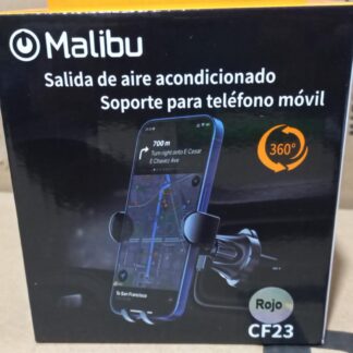 SOPORTE AUTO REJILLA NEGRO/ROJO MALIBU CF23