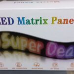 cartel panel led flexible programable 133cmx19cm