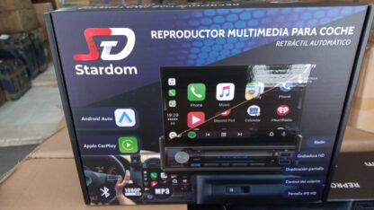 estereo con android y pantalla retractil. om 9903