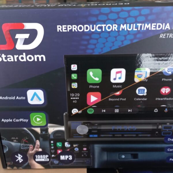 estereo con android y pantalla retractil. om 9903