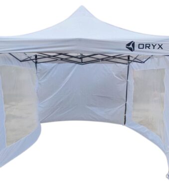 gazebo oryx blanco 3x3 con 3 paredes