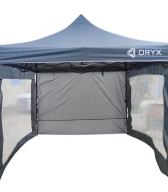gazebo oryx blanco 3x3 con 3 paredes