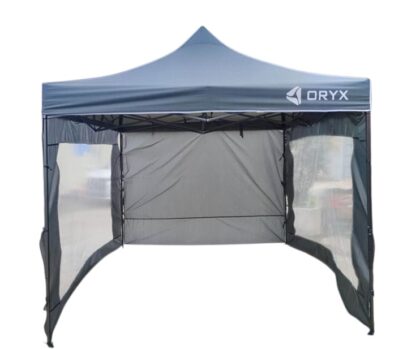 gazebo oryx blanco 3x3 con 3 paredes