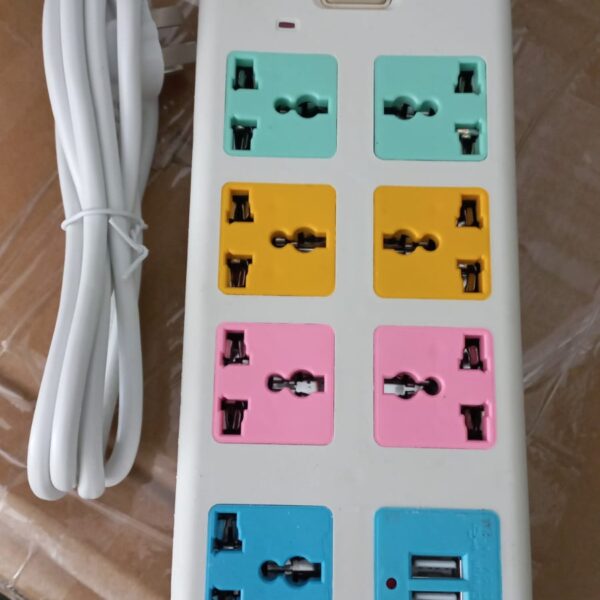 zapatilla 7 tomas + puerto usb