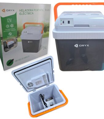 conservador heladera portatil con bateria oryx or-co25l 24 litros
