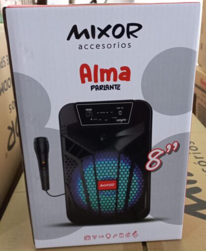 parlante mixor alma 8" con microfono