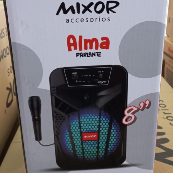 parlante mixor alma 8" con microfono