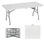 mesa plegable 180 cm blanca
