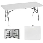 mesa plegable 180 cm blanca