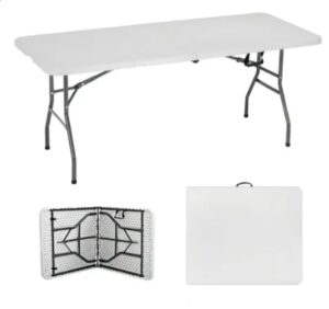 mesa plegable 180 cm blanca