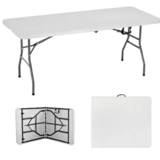 mesa plegable 180 cm blanca noga nm-h1