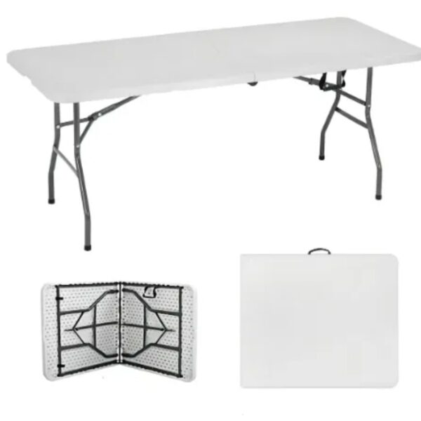 mesa plegable 180 cm blanca