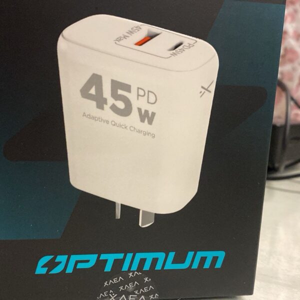 cargador xaea tipo c y usb hembra 45w OPTIMUM