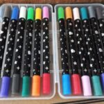 marcadores con brillo doble punta por 12 unidades